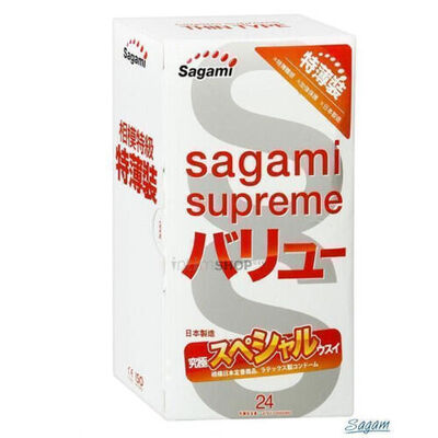 Ультратонкие латексные презервативы Sagami Xtreme Superthin, 24 шт  