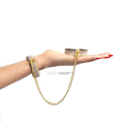 Наручники Rianne S Diamond Handcuffs Liz, золотистые (Золотистый) 