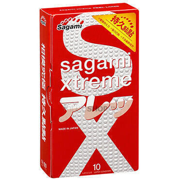 Презервативы ультрапрочные Sagami Feel Long, 10шт (Зелёный) 