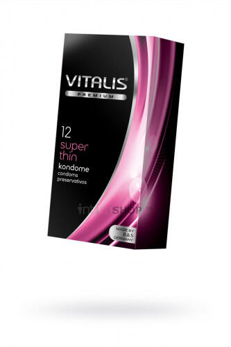 Презервативы Vitalis Premium Super Thin супертонкие, 12 шт (Бесцветный) 