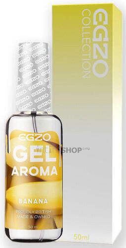 Оральный гель-смазка Egzo Aroma, на водной основе, банан, 50 мл 
