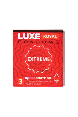 Презервативы Luxe Royal Extreme ребристые, 3 шт 
