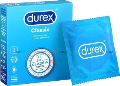 Презервативы Durex Classic, 3 шт (Бесцветный) 