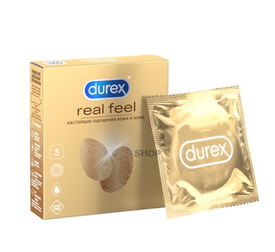 Презервативы Durex RealFeel, 3 шт (Бесцветный) 