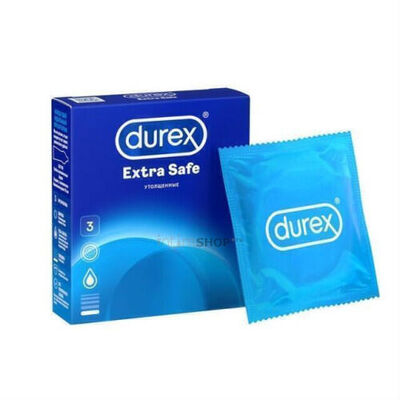Презервативы Durex Extra Safe утолщенные, 3 шт (Бесцветный) 