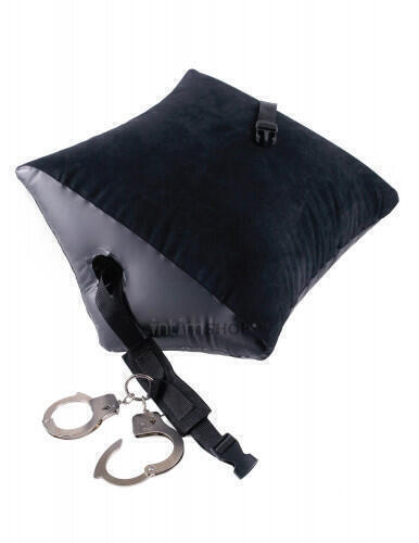 Подушка для любви с манжетами Pipedream Deluxe Position Master, черный 