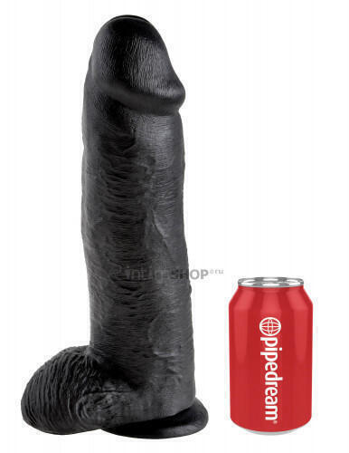 Фаллоимитатор на присоске King Cock Pipedream, 30,5 см, черный (Чёрный) 