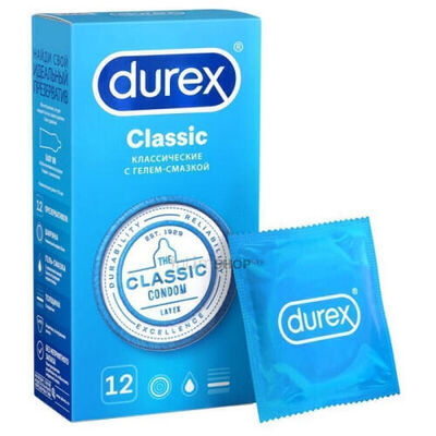 Презервативы Durex Classic, 12 шт (Бесцветный) 