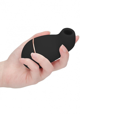Вакуумно-волновой стимулятор клитора Irresistible Kissable Black (черный) 