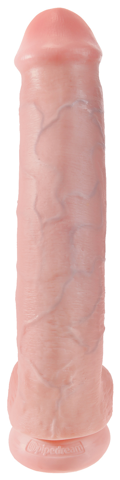 Фаллоимитатор реалистик Pipedream king cock с мошонкой на присоске 40,6 см (бежевый) 