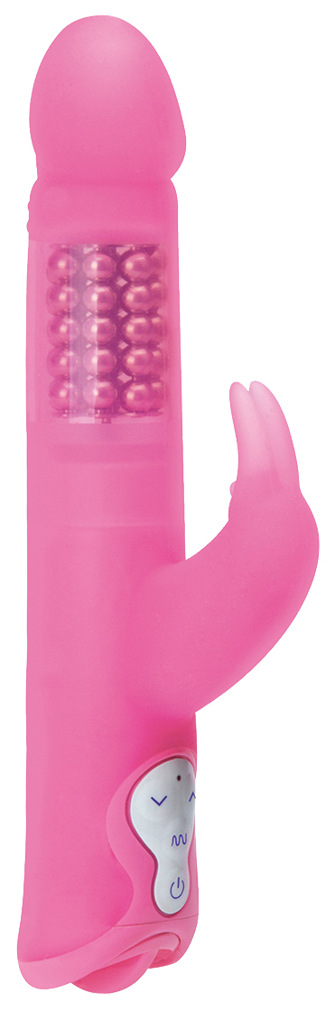 Массажер с шариками розового цвета Erotic Fantasy Hi-Tech (розовый) 