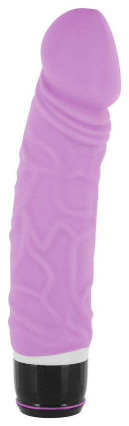 Фиолетовый вибратор-реалистик PURRFECT SILICONE CLASSIC 6,5INCH 16,5 см Dream Toys 