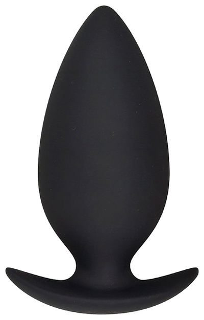 Большая черная силиконовая анальная пробка 10,5 см Toy Joy (черный) 