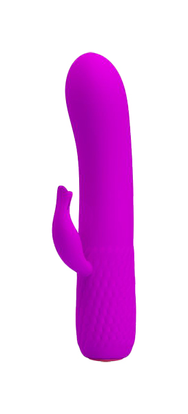 Вибратор с клиторальным стимулятором TIM 12 режимов вибрации, 15 см лиловый Baile (фиолетовый) 