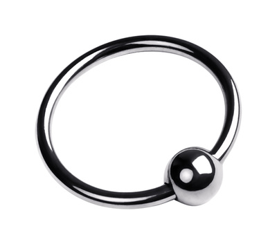 Эрекционное кольцо ToyFa Metal на головку пениса серебристый 