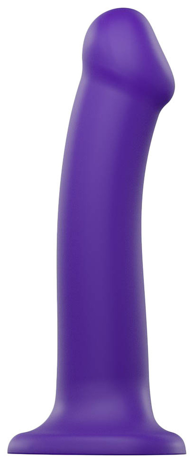 Фаллоимитатор гибкий Strap-on-me Semi-Realistic Dual Density на присоске фиолетовый L 