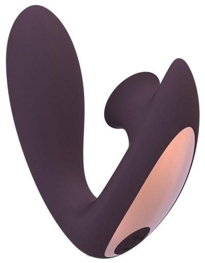 Фиолетовый вибратор для G-точки Irresistible Desirable с бесконтактной стимуляцией 