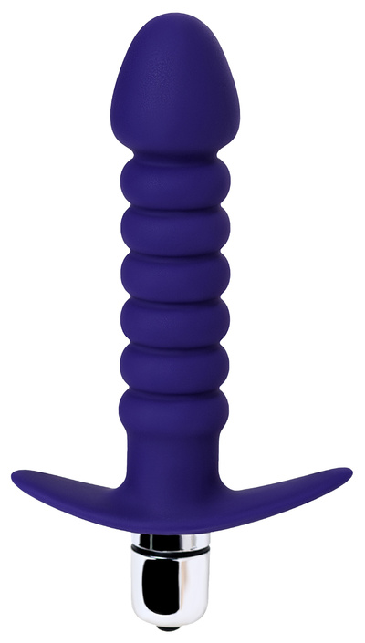 Фиолетовый анальный вибратор Condal 14 см TOYFA 