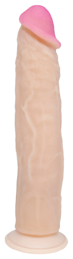 Фаллоимитатор без мошонки на присоске ANDROID Collection-VI 23,2 см LoveToy (розовый; бежевый) 