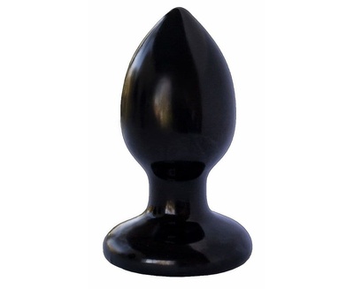 Черная анальная пробка MAGNUM 7 10 см LoveToy (черный) 