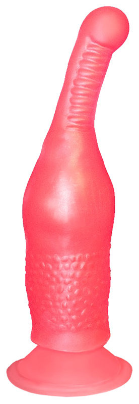 Розовый анальный стимулятор на присоске 14,5 см LoveToy 