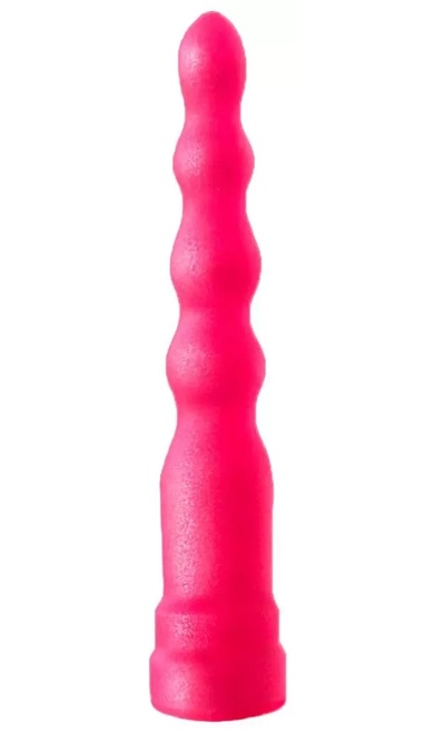 Розовый гелевый расширяющийся к низу анальный стимулятор 17,5 см LoveToy 