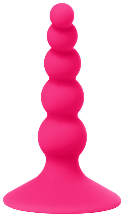 Розовая Анальная пробка Шарики 10 см POPO Pleasure (розовый) 