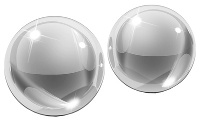 Стеклянные вагинальные шарики PipeDream Glass Ben-Wa Balls (прозрачный) 