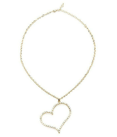 Золотистая цепочка с сердцем "TITANIC" Heart Necklace Ann Devine DIA-33 (золотистый) 