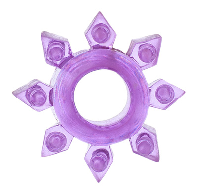 Эрекционное кольцо на пенис TOYFA, TPE, фиолетовый 