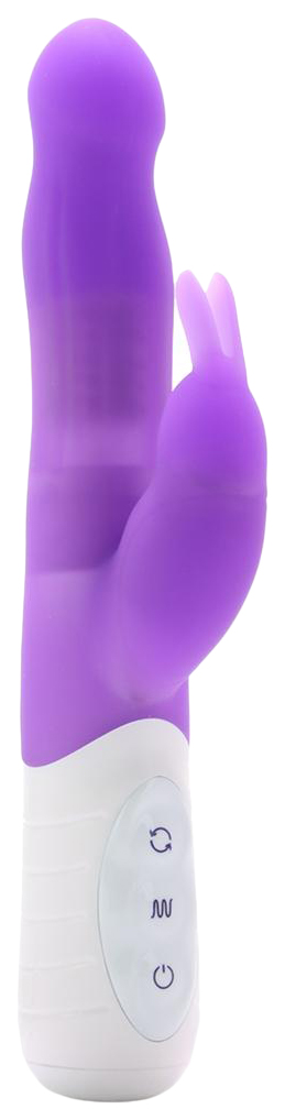 Кролик-вибратор Rabbit Essentials с тонким изгибом фиолетовый (белый; фиолетовый) 