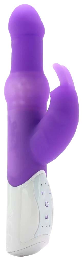 Вибратор Rabbit Essentials с вращающимися шариками фиолетовый (белый; фиолетовый) 
