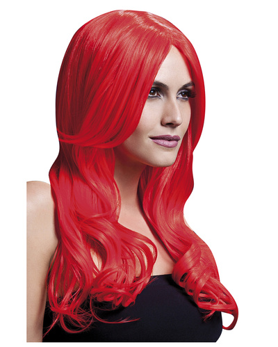 Красный парик с длинной челкой Khloe Fever 04095 