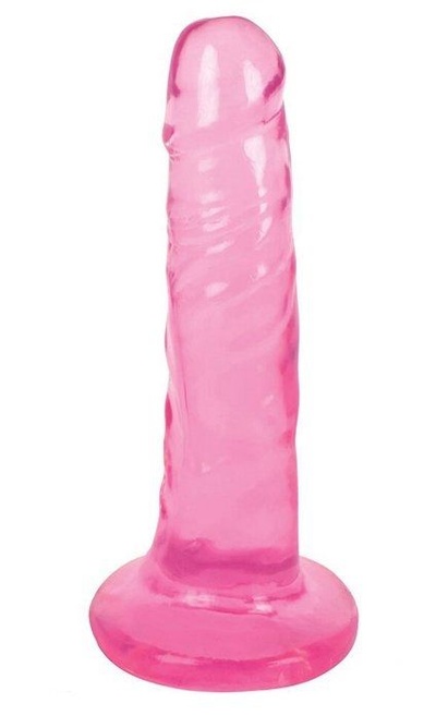 Розовый фаллоимитатор Slim Stick Dildo 15,2 см XR Brands AF798-Cherry 