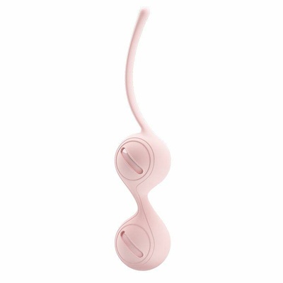 Нежно-розовые вагинальные шарики на сцепке Kegel Tighten Up I Baile Kegel Tighten Up I 3 (розовый) 