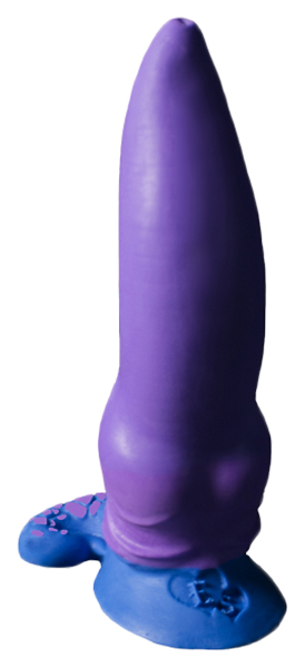 Фиолетовый фаллоимитатор Зорг small 21 см Erasexa zoo111 (фиолетовый; синий) 