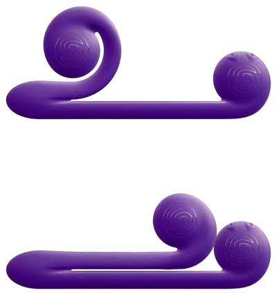 Фиолетовый вибромассажер-улитка для двойной стимуляции Snail Vibe фиолетовый Snail 