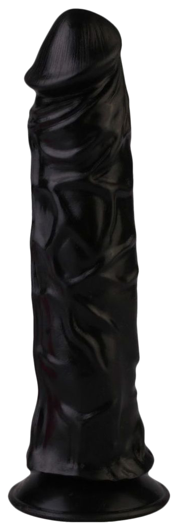 Черный реалистичный вибромассажер №9 с присоской 19 5 см Сумерки богов 