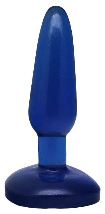 Синяя гелевая анальная пробка 16 см Eroticon (синий) 
