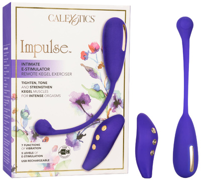 Фиолетовые виброшарики с электростимуляцией California Exotic Novelties Impulse (фиолетовый) 