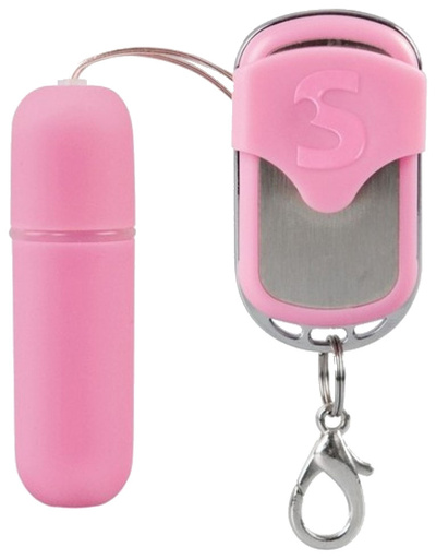 Вибропуля Remote Vibrating Bullet розового цвета Shots Media BV (розовый) 
