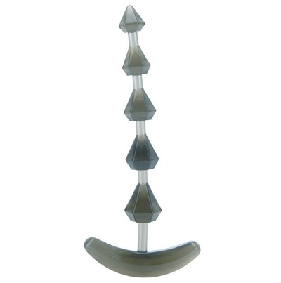 Дымчатая анальная цепочка PLIABLE PROBE 15 см Seven Creations (серый) 