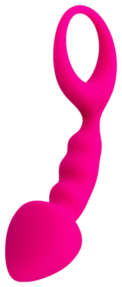 Розовая анальная втулка Bong 12,5 см ToyFa (розовый) 