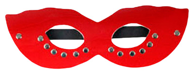 Красная маска CLASSIC с заклёпками 218203 Eroticon (красный) 