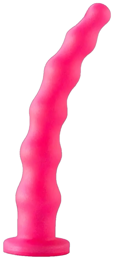 Розовый гелевый анальный стимулятор 20 см LOVETOY (А-Полимер) 