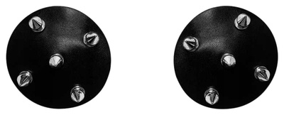 Черные пэстисы с шипами Royce Lola Lingerie (серебристый; черный) 