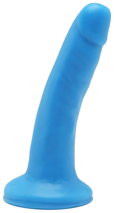 Голубой гладкий фаллоимитатор на присоске Happy Dicks Dong 6 inch - 15,2 см. Toy Joy Голубой гладкий фаллоимитатор на присоске Happy Dicks Dong 6 inch - 15,2 см. голубой Toy Joy 