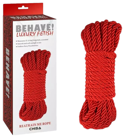 Красная веревка для шибари Bing Love Rope 10 м. Chisa Novelties Красная веревка для шибари Bing Love Rope - 10 м. красный Chisa 