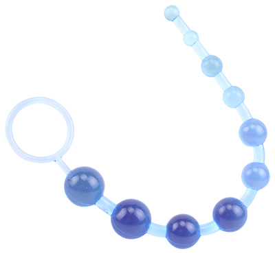 Голубая анальная цепочка Sassy Anal Beads 26,7 см 45687 Chisa Novelties (голубой) 