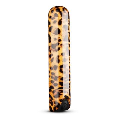 Леопардовая вибропуля Nayo Bullet Vibrator 9 см EDC (черный; оранжевый) 